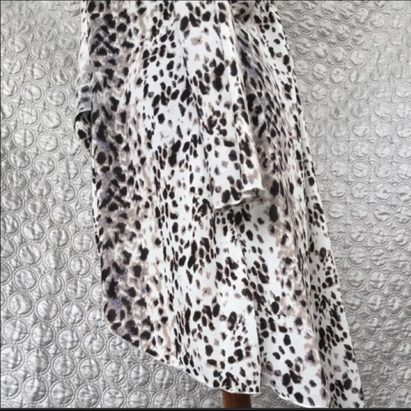 Long Cascading Leopard Jacket Sweater Medium - Picture 5 of 5